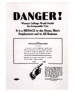 Anti-Woman Suffrage Poster